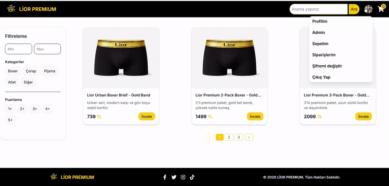 Lior E-commerce (MERN)